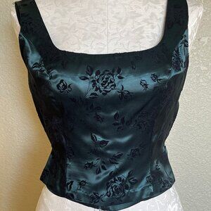 Be Smart 2-pc Green Satin Top & Pant (3/4)